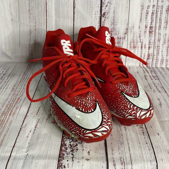 Nike Red Fast Flex Men Cleats Sz 8 - Picture 1 of 8